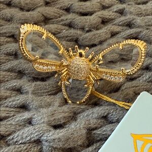 Elegant Gold Bee ring